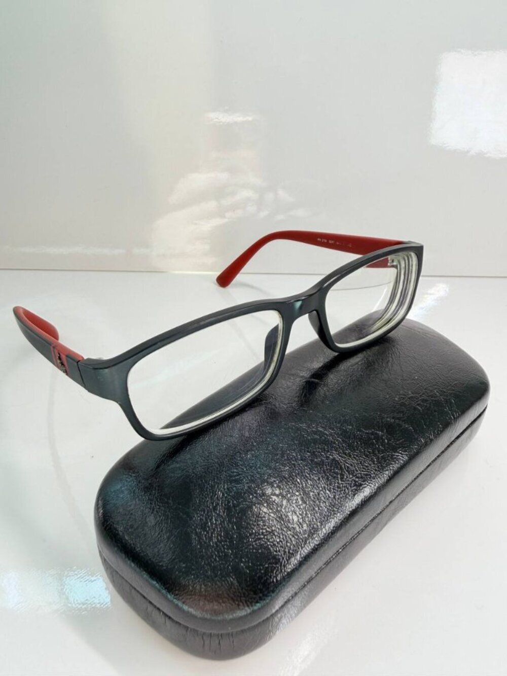 Ralph Lauren Eyeglasses | PH2154 | Black & Red Frame | Hard Case Included